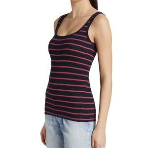 Essential Striped Rib-Knit Tank Top